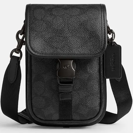 Coach League Phone Crossbody Bag In Signature Canvas Men’s