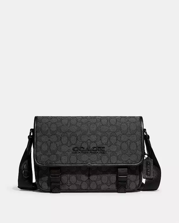 League Messenger Bag In Signature Canvas 5