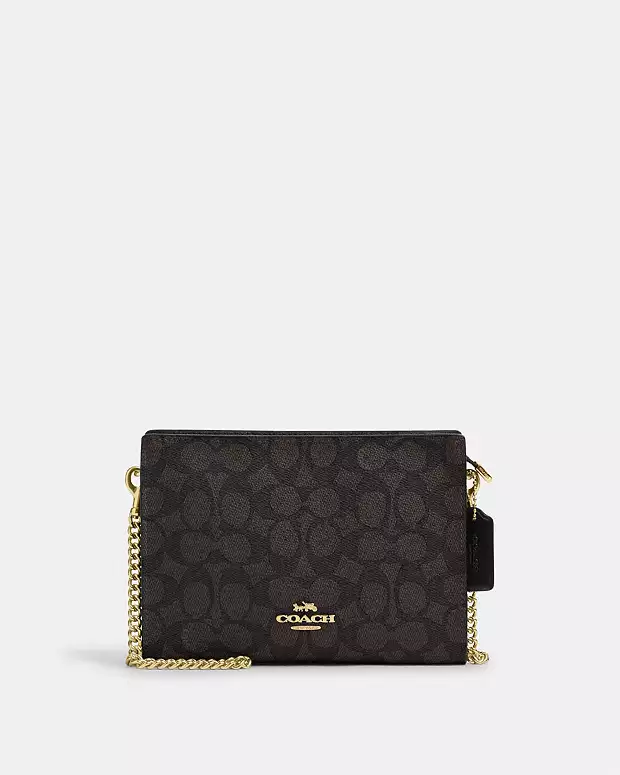 Slim Crossbody In Signature Canvas