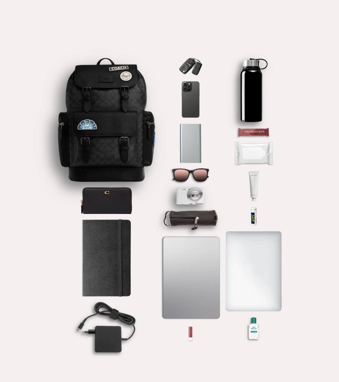 Sprint Backpack In Signature Canvas With Patches 3